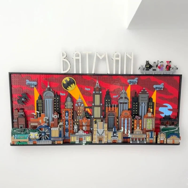 2025 New 76271 Batman: The Animated Series — Gotham City Building Blocks Toy with Advanced Ornamental Wall, Christmas Gift