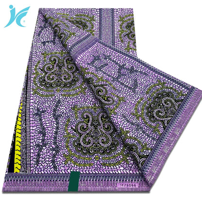2026 African Real Wax Fabric - 100% Cotton Nigerian Ankara Dutch Batik Sewing Cloth