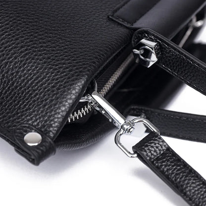 Luxury Cowhide Women’s Tote Bag – High-Quality Genuine Leather Shoulder and Crossbody Handbag, Fashionable Sac A Main