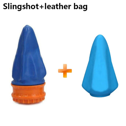 3-Color Latex Slingshot Cup - High Elasticity Outdoor Shooting Toy for Hunting, Camping & Stress Relief