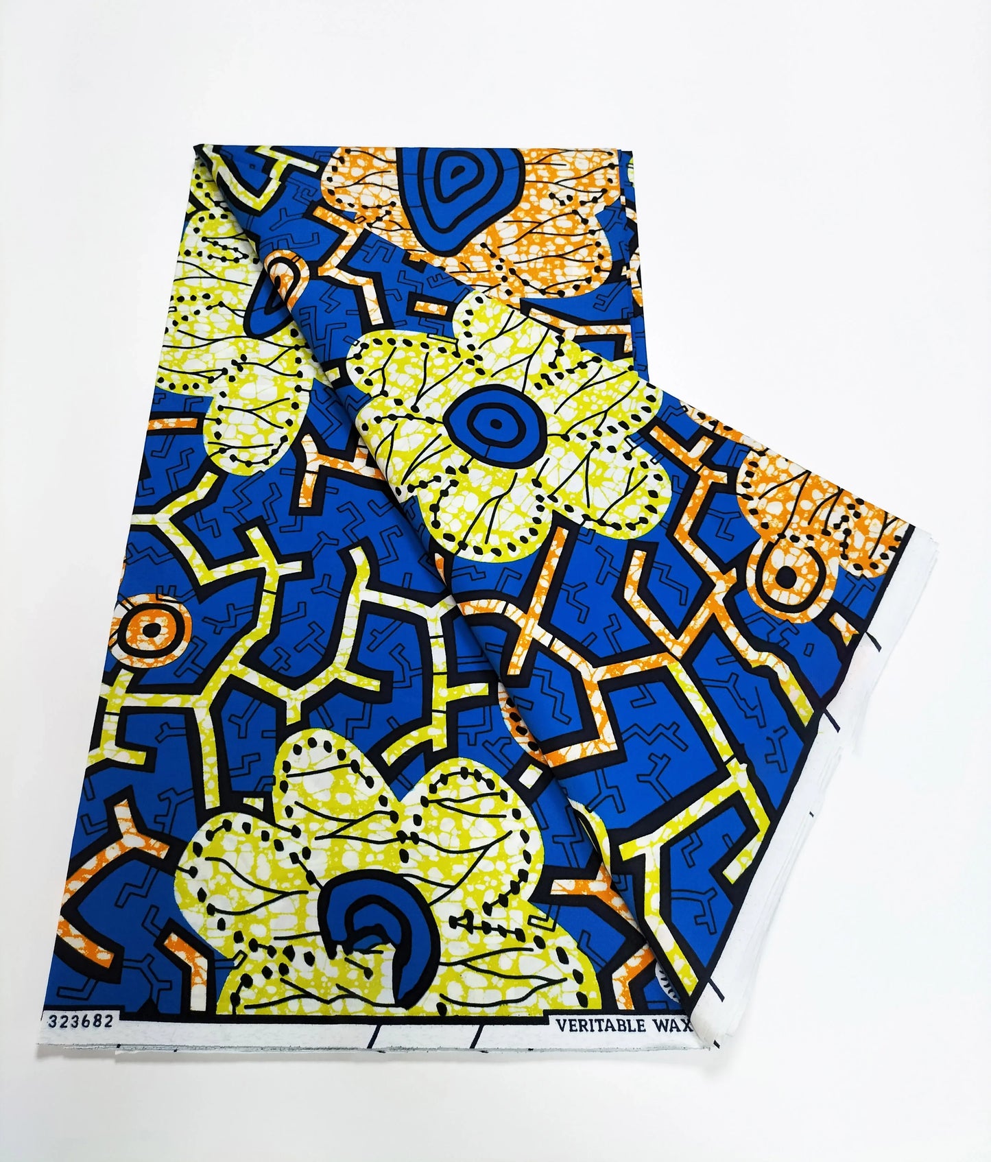 African Real Wax Print Fabric - 100% Cotton Nigerian Ankara Sewing Material for Party Dresses