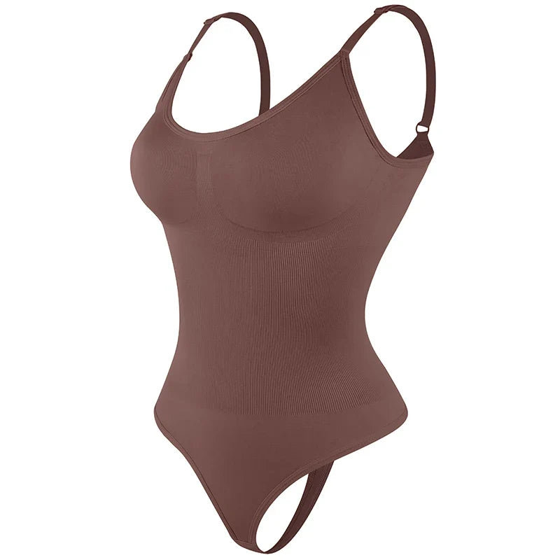 Women’s Tummy Control Shapewear Bodysuit - Butt Lifter Slimming Body Shaper for Invisible Under Dress Wear