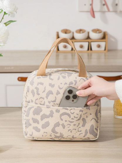 Ink Pattern Insulated Lunch Bag – Bento Box Picnic & Travel Cooler Tote