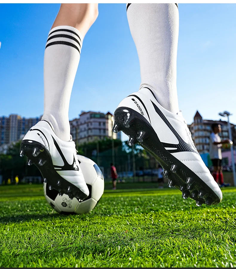 Men’s Football Soccer Cleats – Studded Indoor/Outdoor TF & FG Training Shoes