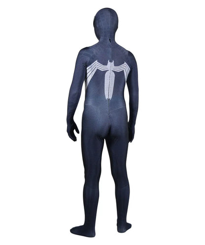 Halloween Venom Spider Cosplay Costume - Men’s Black Superhero Zentai Bodysuit for Parties & Events