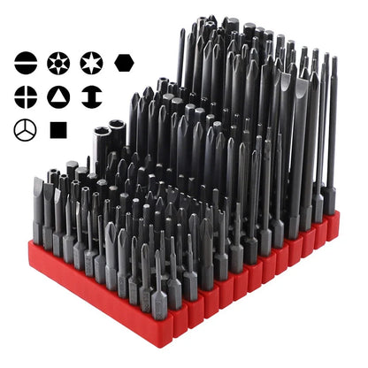 12Pcs 1/4 Inch Magnetic Screwdriver Bits - 50mm 75mm 100mm Long Power Tool Bit Set