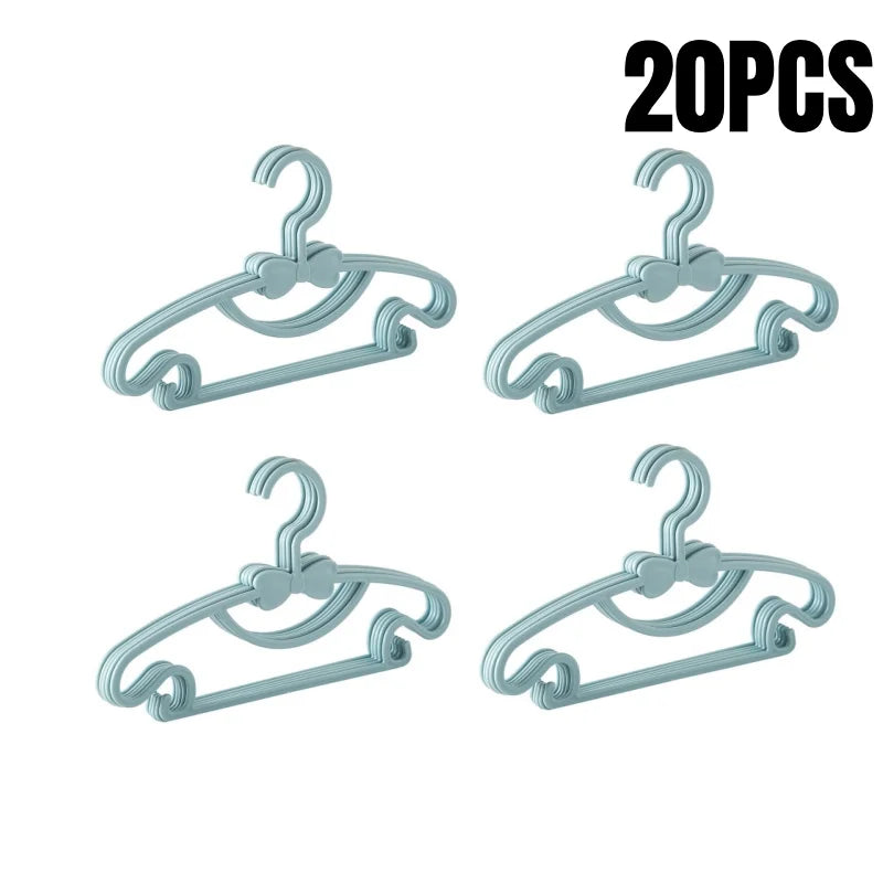 5-50PCS Baby Plastic Hangers – Kids Clothes Storage Rack for Nursery, Toddlers & Infants, Portable Home Use