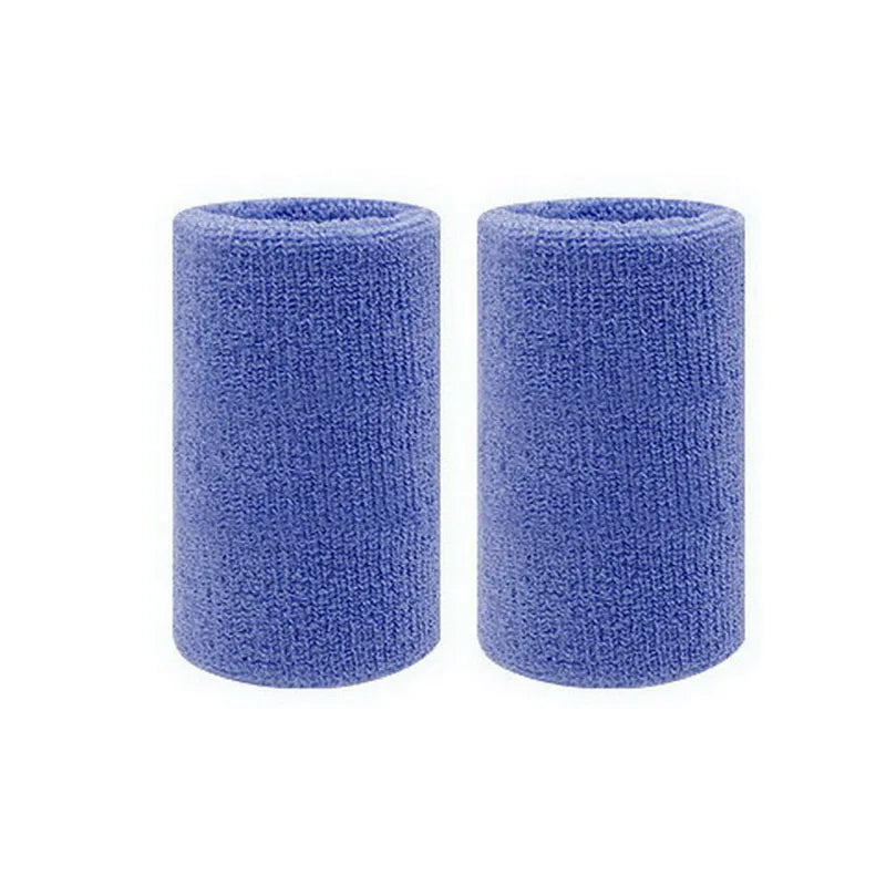 2PCS Sports Wristbands – Tennis & Fitness Sweat Bands for Basketball, Volleyball, Padel with Wrist Guard Cuffs