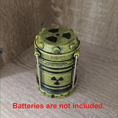 Mini Nuclear Reactor Lantern – Handheld Camping Light & Glow-in-the-Dark Night Lamp for Home Decor or Halloween Gift
