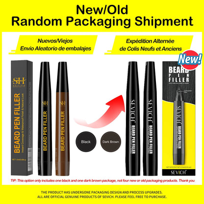 SEVICH Beard Filler Pen – Waterproof Black Fiber Beard Coloring & Enhancing Tool