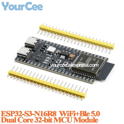 ESP32-S3 Dual Type-C Development Board - N16R8 N8R2 Core Module with Antenna Base for IoT Projects