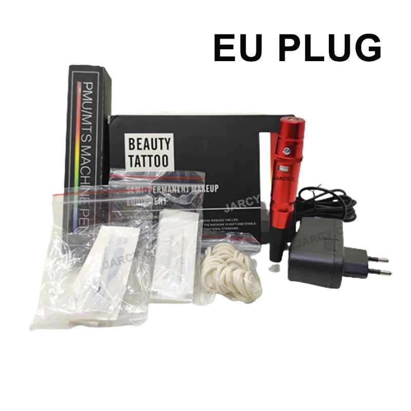 Permanent Makeup Tattoo Pen Machine - Eyebrow and Lip Microblading Tattoo Gun for PMU Beginners