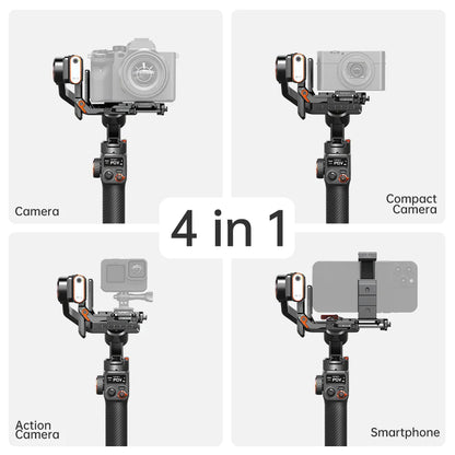 Hohem MT2 Kit 3-Axis Gimbal Stabilizer – Mirrorless Camera Gimbal for Sony/Canon/Nikon/Fujifilm/Panasonic with AI Tracker