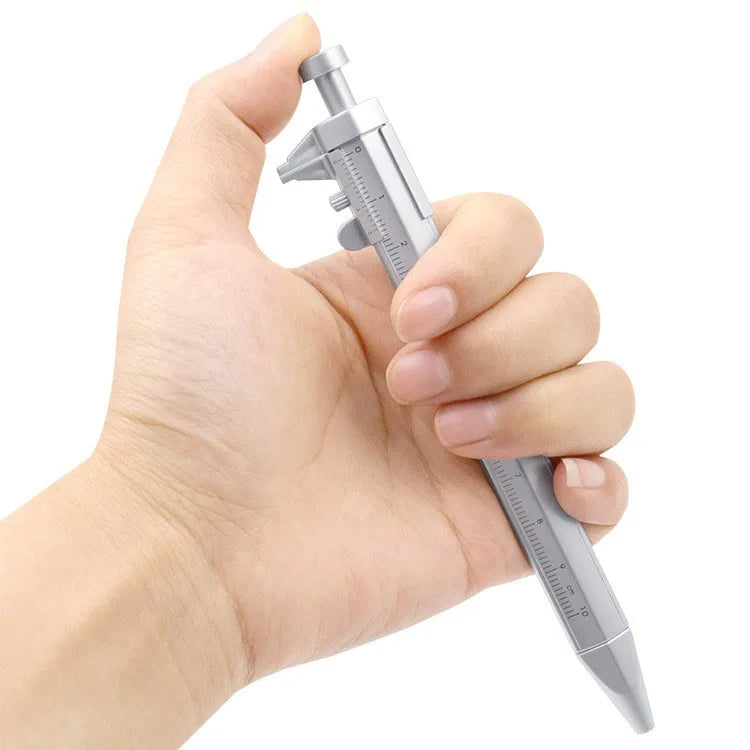 Multifunction Caliper Ballpoint Pen - 0.5mm Gel Ink Vernier Caliper Roller Pen for Creative Stationery