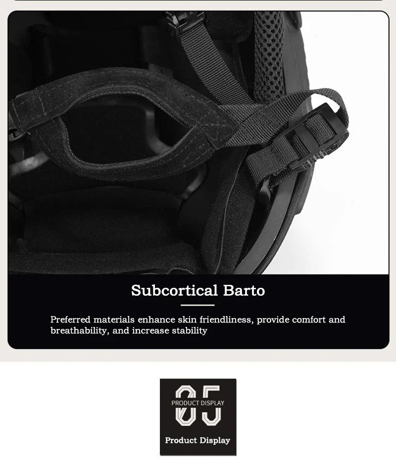 FAST Tactical Helmet – Kevlar High-Quality Outdoor Hunting Helmet with Wendy Floating Pad