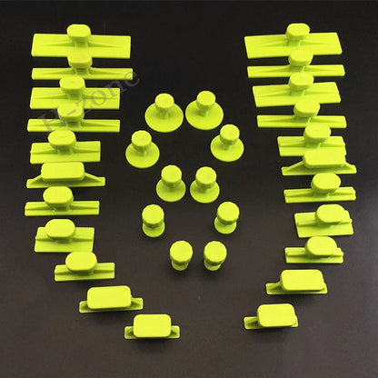 16/32pcs Paintless Car Dent Repair Pulling Tabs – Auto Body Damage Removal Kit Compatible with T-Bar Slide Hammer, Metal Surface Dent Fixing Tools, Car Body Repair Accessories