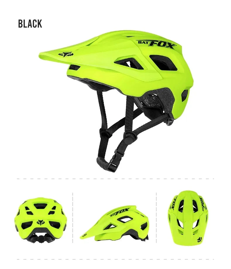 BATFOX Ultralight Bike Helmet – Molded Mountain & Road Helmet for Men, DH AM Cycling Equipment, Casco Ciclismo Bicicleta
