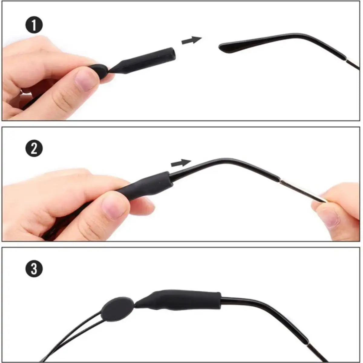 Adjustable Eyewear Retainer Strap - Anti-Slip Universal Glasses Lanyard for Sports Sunglasses and Daily Use