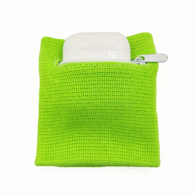 Zippered Wrist Purse Bag - Running, Travel, and Bike Safe Sports Bag for Gym and Wallet Storage - Wrist Support Included (1 Pcs)