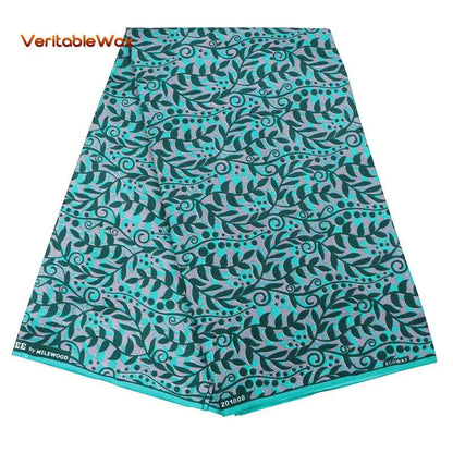 African Nigerian Batik Wax Print Fabric - High Quality Polyester Ankara Sewing Cloth A-7
