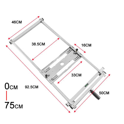Electric Circular Saw Edge Guide - 4/5/7 Inch Cutting Board Bracket for Router Milling & Groove Tool