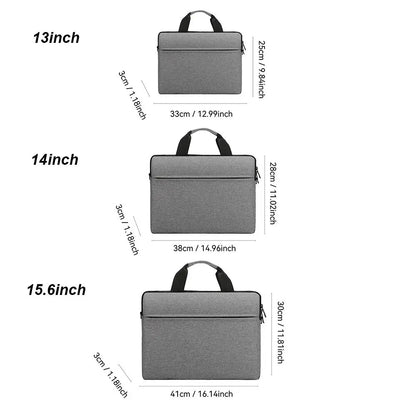 Ultra-Thin Laptop Handbag Sleeve – 13.3, 14, 15.6 Inch Notebook Cover Pouch Shoulder Bag for Lenovo, HP, Dell, Asus, Samsung