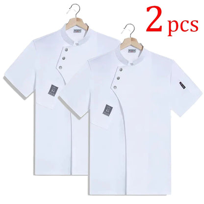 Catering Chef Work Shirt - Restaurant Kitchen Uniform T-Shirt for Cooks, Bakers & Hospitality Staff