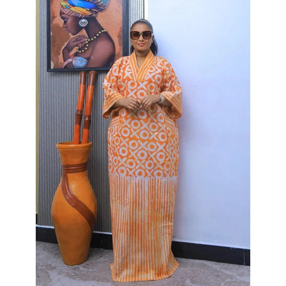 2026 Plus Size African Maxi Dress - Traditional Dashiki Ankara Kaftan Gown