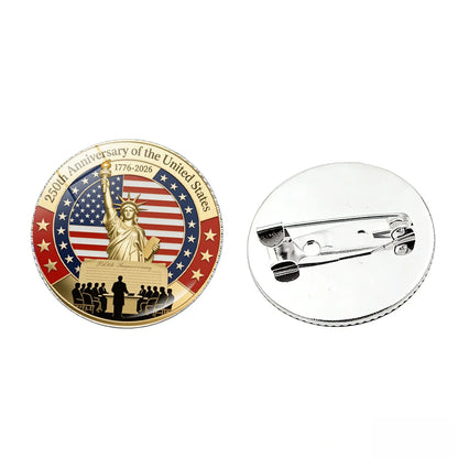 250th Anniversary USA Commemorative Pin - Liberty Eagle Patriotic Badge Brooch 1776-2026 Collectible Gift
