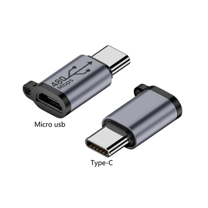 Multi Connector Adapter - Type C Female to Mini USB, Micro USB & iOS Conversion Adapter for Universal Device Compatibility