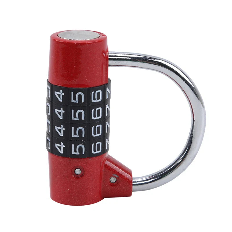 Multifunctional 4-Digit Combination Padlock – Security Lock for Gym Lockers, Luggage, Cabinets, Toolboxes, and Doors