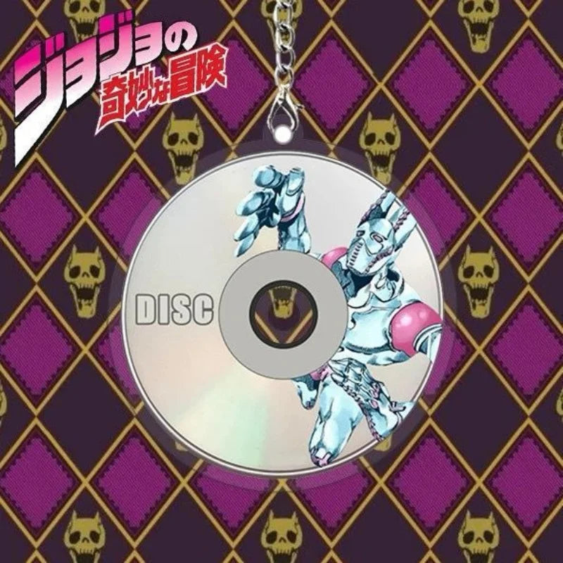 Anime Acrylic Keychain - JoJo Bizarre Adventure Cosplay Figure Charm for Bags, Desk Decor & Holiday Gift