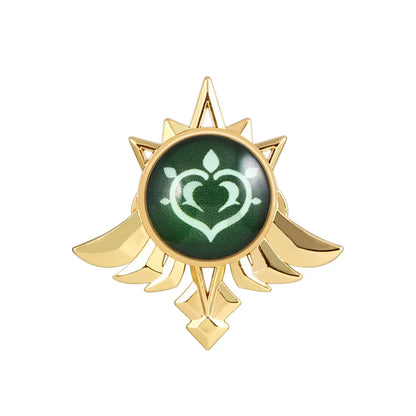 Genshin Impact Sumeru Vision Brooch Pins - Tighnari Collei Dori Nilou Element Badge Cosplay Lapel