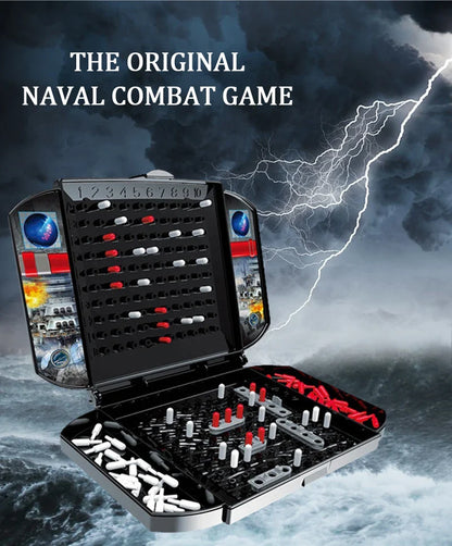 Children's Warship Sea Ship Board Game – Classic Two-Player Battleship Naval Combat Strategy Game for Kids