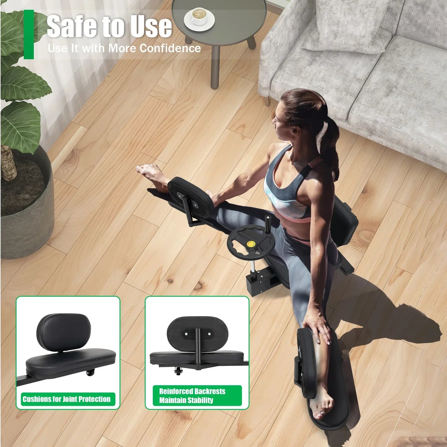 Leg Stretcher 3-Bar Leg Spreader – Heavy Duty Leg Split Machine for Flexibility & Stretching