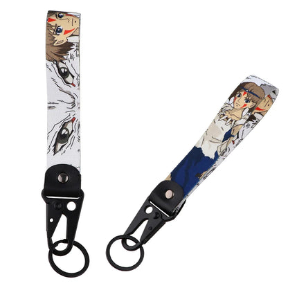 Anime Eagle Beak Keychain – Cool Short Lanyard for Phone, Badge Holder & USB Pendant