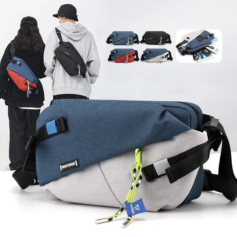 High-Quality Nylon Waist Packs - 2024 New Brand Unisex Chest Pack, Casual Outdoor Travel Crossbody Bag for Men