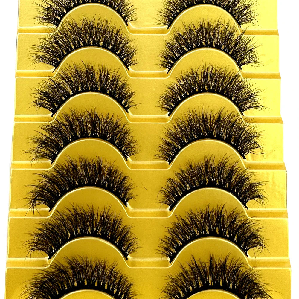 38 Styles 10 Pairs 3D Mink False Eyelashes – Natural Short & Long Fake Lashes Makeup Extension Kit