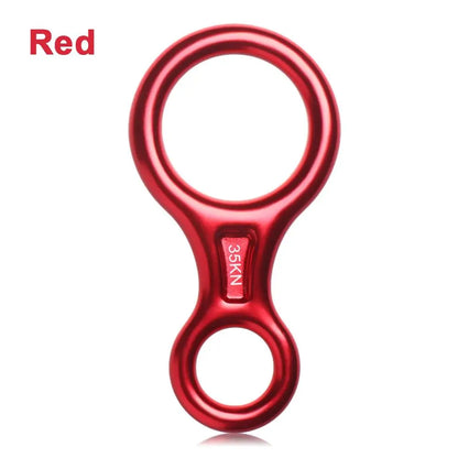 35KN Rock Climbing Descender – Figure 8 Rope Device for Downhill & Climbing Gear Equipment