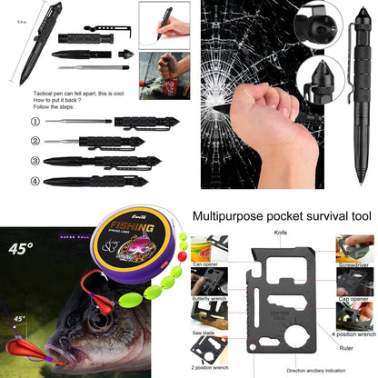 Car Survival First Aid Kit - MOLLE Outdoor Emergency Trauma Pack for Camping Hiking IFAK EDC Safety Essentials