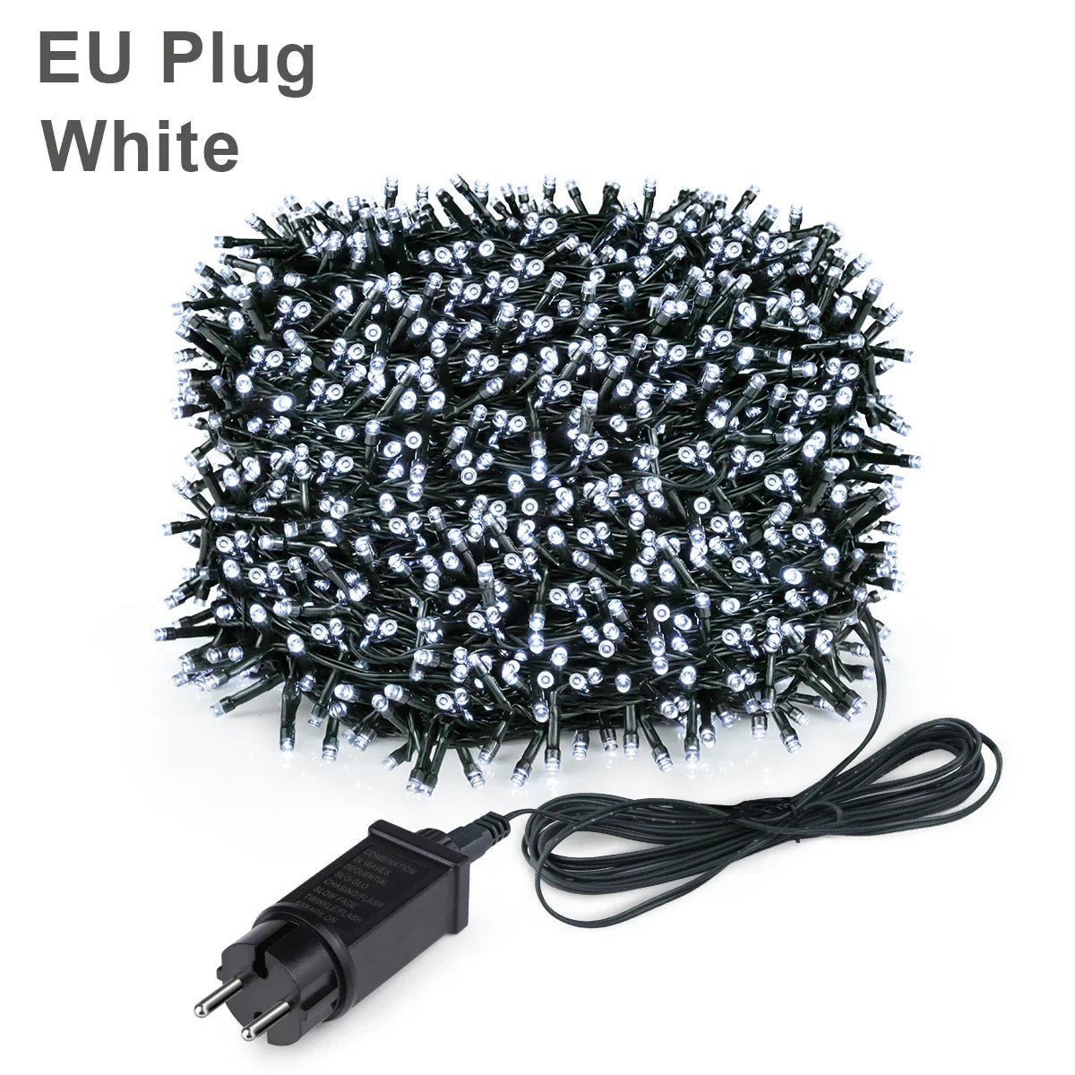2025 LED Christmas & New Year Fairy String Lights — White/Warm/RGB Waterproof Party & Wedding Decoration