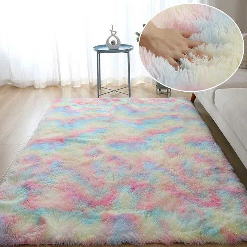 Large Plush White Area Rug – Soft Fluffy Carpet for Living Room, Bedroom, Teen Room & Home Decor