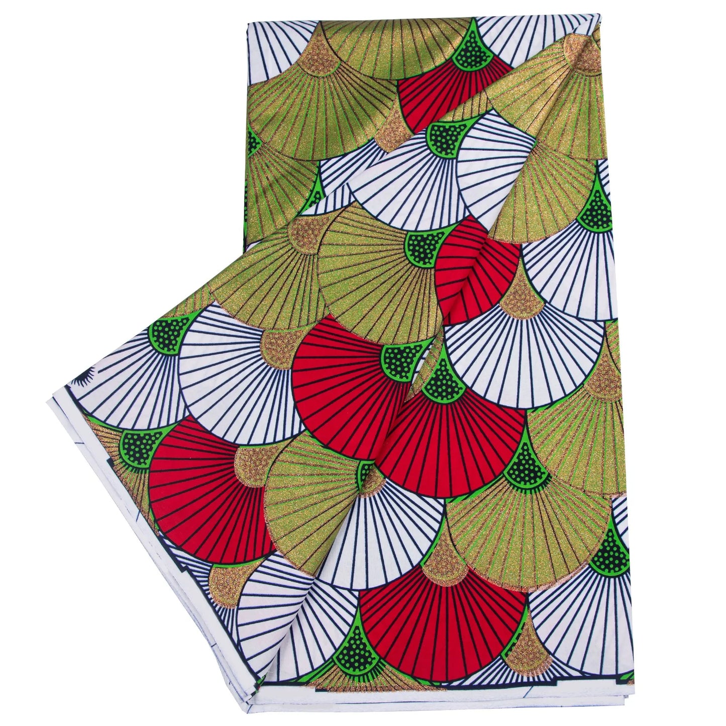 100% Cotton African Ankara Wax Fabric - 6 Yards Party Dress Sewing & Craft Print