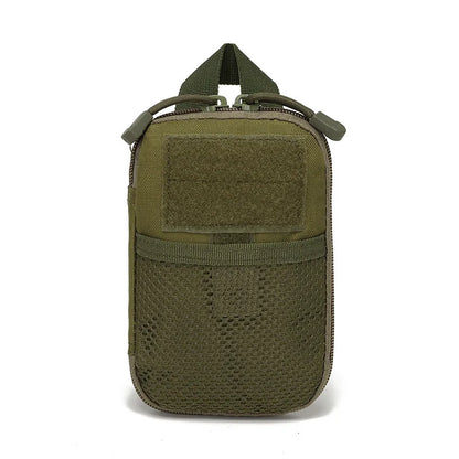 Tactical MOLLE EDC Waist Pouch - Portable Outdoor First Aid Bag and Phone Holder for Camping Hunting Accessories