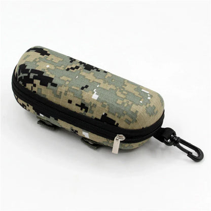 Camouflage Outdoor Sports Glasses Case – Thickened Zipper Sunglasses Storage Box, Anti-Stress & Military Portable