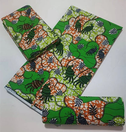 High Quality African Wax Print Fabric - 100% Cotton Soft Ankara Real Wax Fashion Material