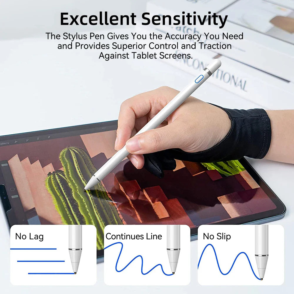 Universal Stylus Pen for iPad & Tablets - Compatible with Apple Pencil | Touch Pen for iOS & Android Devices Including Samsung, Huawei, Xiaomi