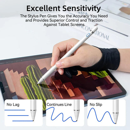 Universal Stylus Pen for iPad & Tablets - Compatible with Apple Pencil | Touch Pen for iOS & Android Devices Including Samsung, Huawei, Xiaomi