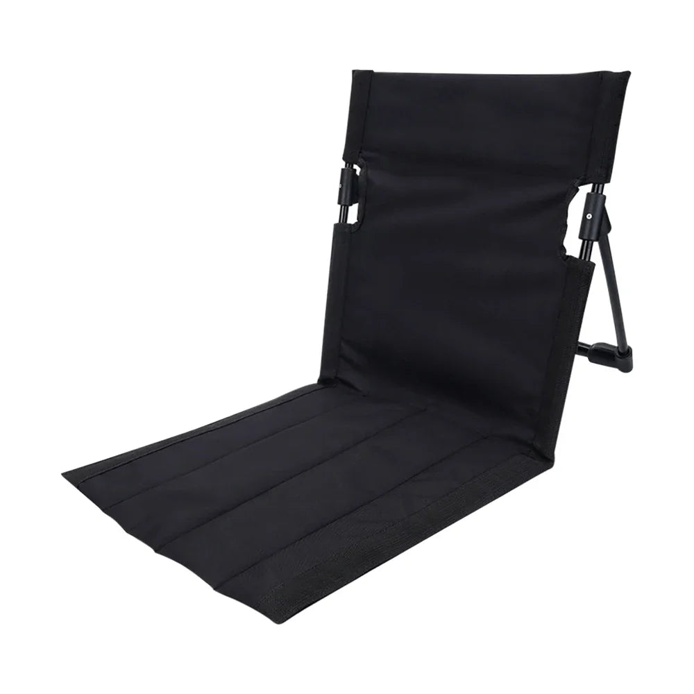 Foldable Outdoor Camping Chair – Portable Garden & Beach Lazy Chair with Backrest Cushion for Picnic, Travel & Relaxation