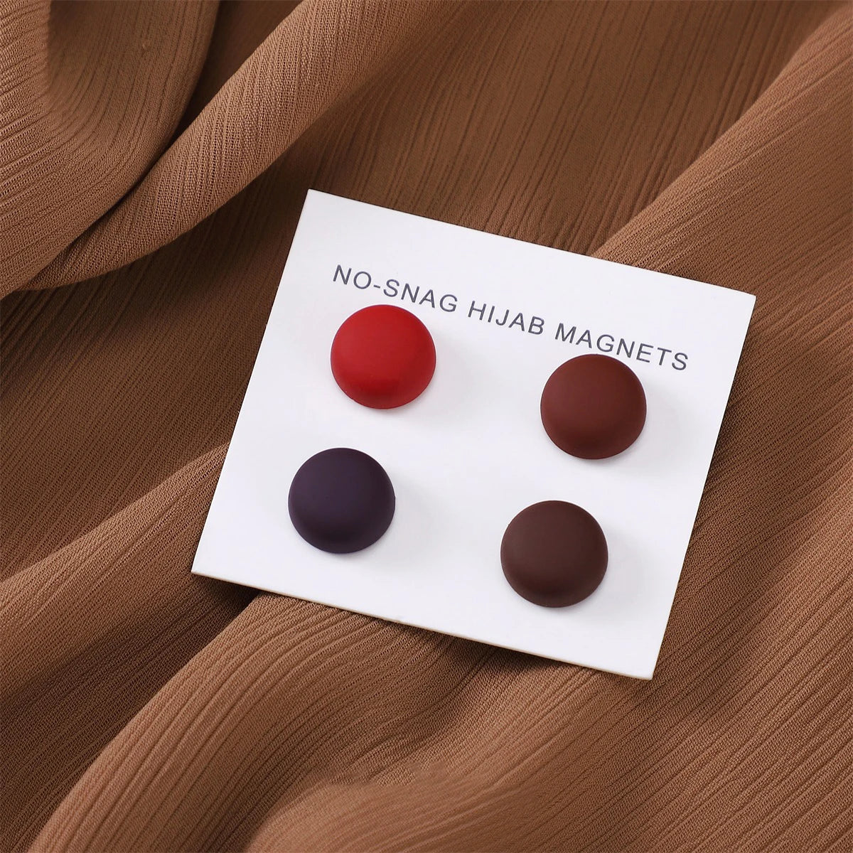 8pcs Hijab Magnetic Pins - Matte Magnet Brooch Buttons for Women Headscarf Shawl Accessories Mixed Colors